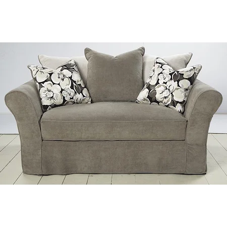 Traditional Chair and a Half with Deep Back and Scatter Pillows